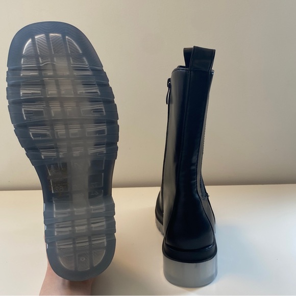 GO GETTER2 Mata Black Leather Zip-Up Mid-Ankle Boots - Picture 5 of 10